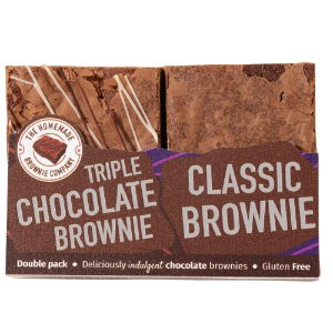 Homemade Brownie Co -Classic/Triple Choc Double Bag (8x120g)